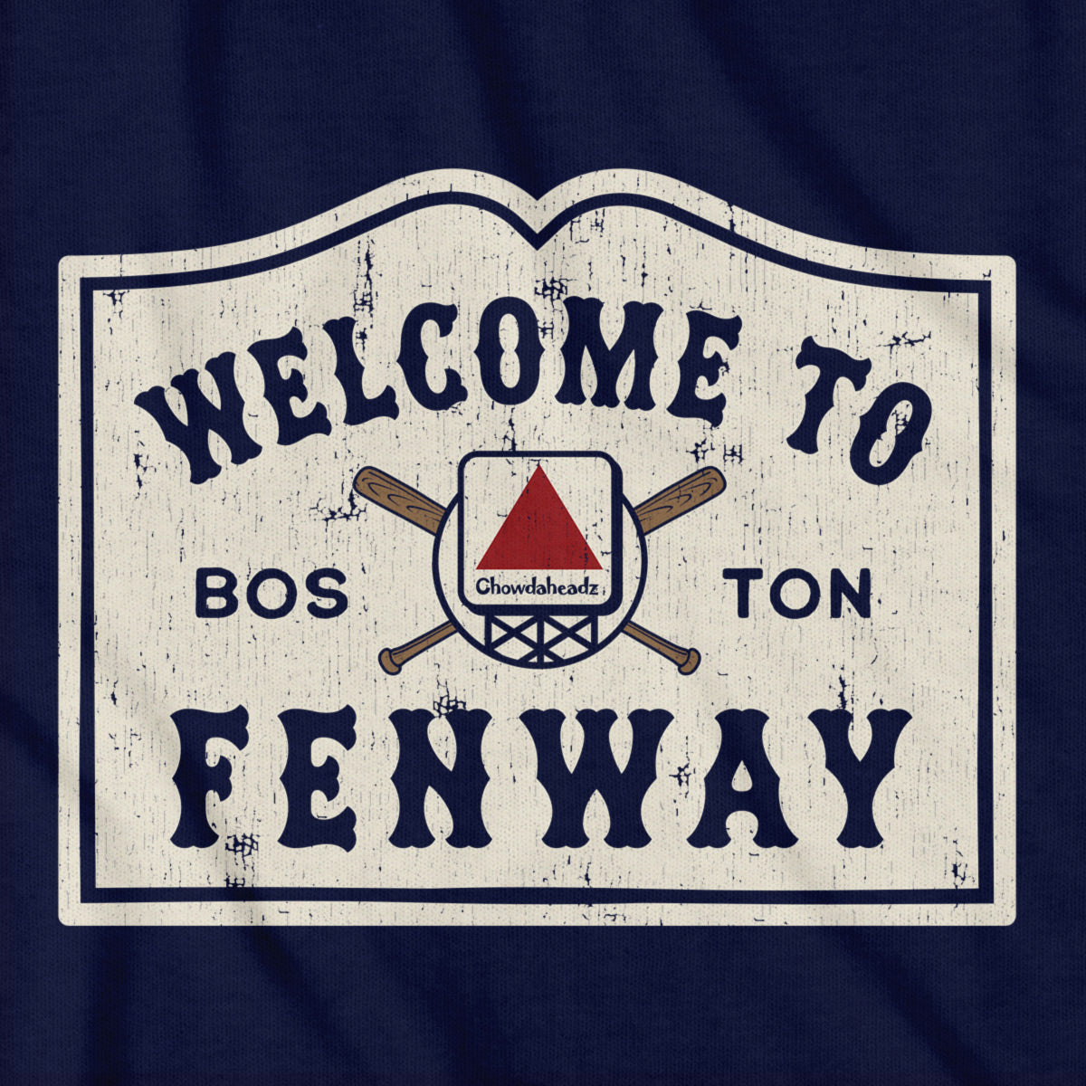 Welcome To Fenway Vintage Sign T-Shirt