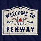 Welcome To Fenway Vintage Sign T-Shirt