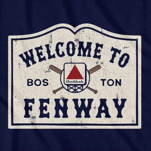 Welcome To Fenway Vintage Sign T-Shirt