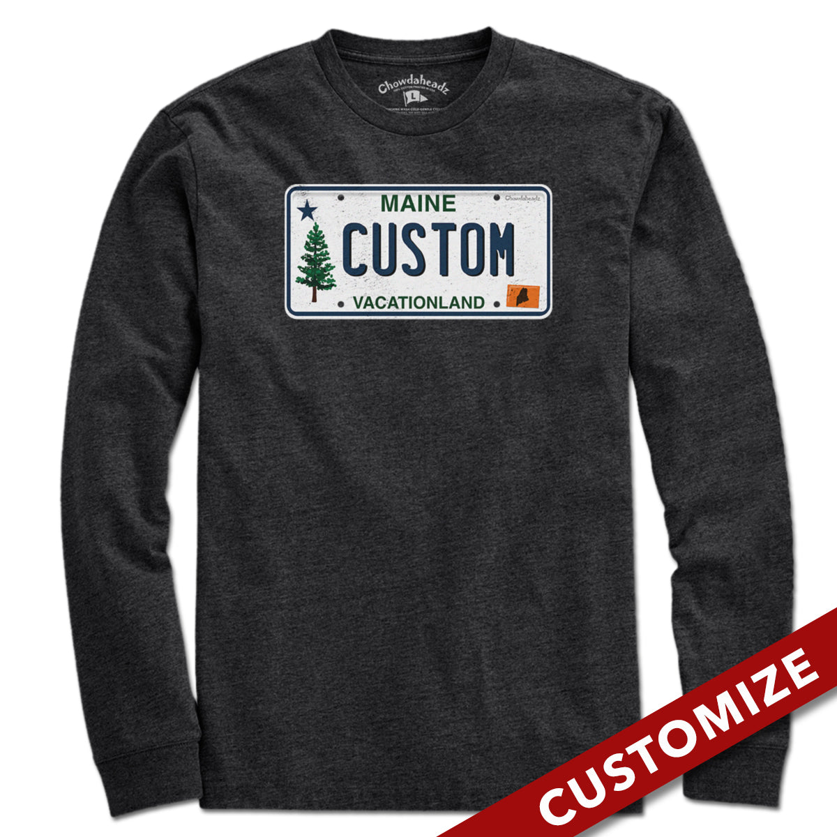 Custom Maine License Plate T-Shirt