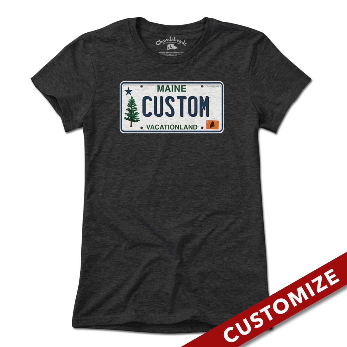 Custom Maine License Plate T-Shirt