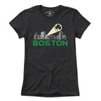 Boston Skyline Shamrock Signal T-Shirt