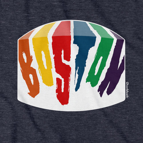 Boston Rainbow Paint Hoodie - Chowdaheadz