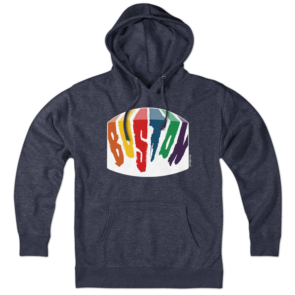 Boston Rainbow Paint Hoodie - Chowdaheadz