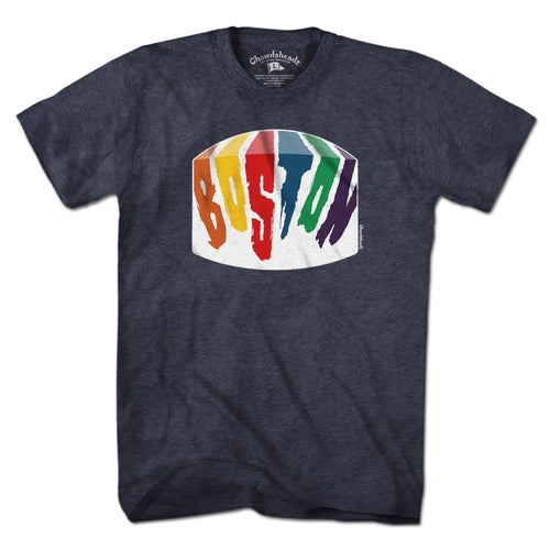 Boston Rainbow Paint T-Shirt - Chowdaheadz