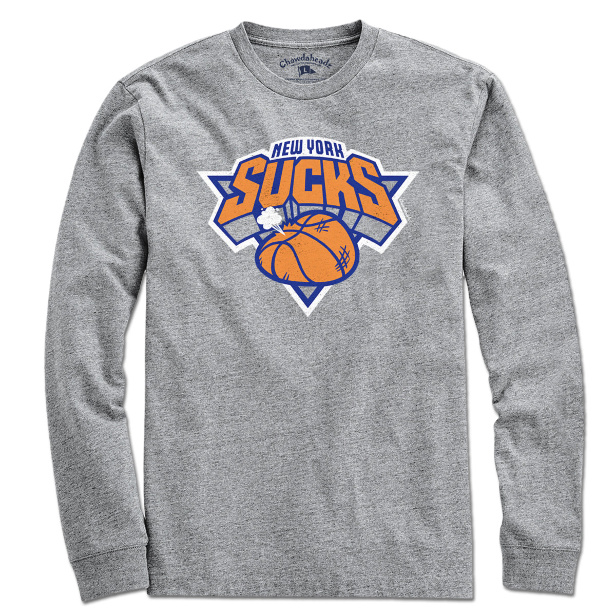 New York Sucks Basketball T-Shirt - Chowdaheadz