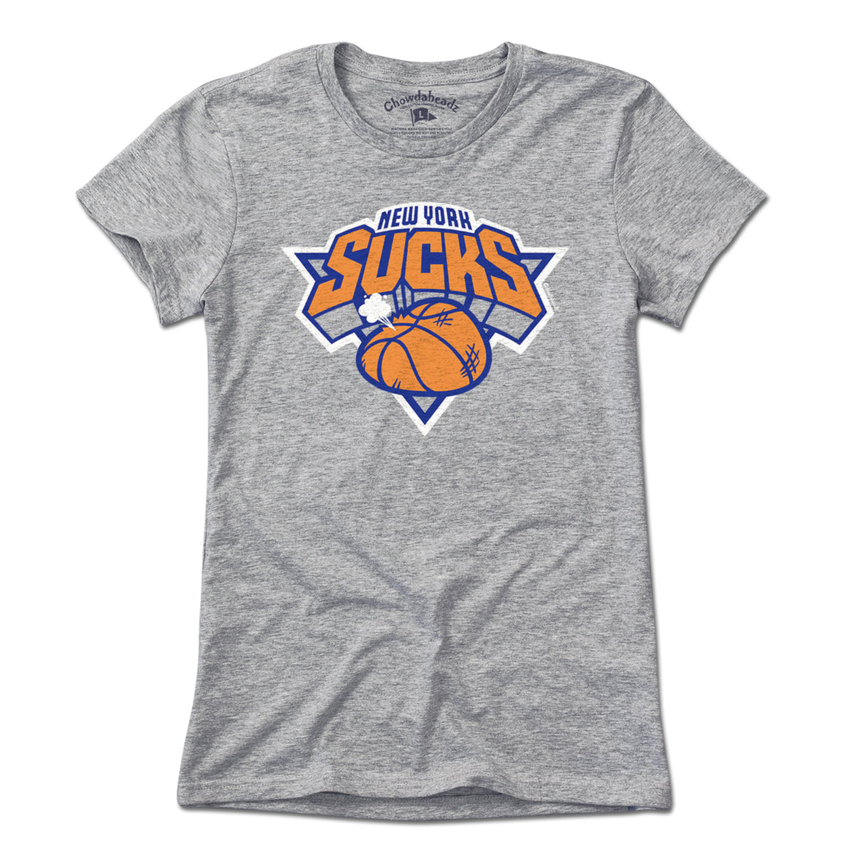 New York Sucks Basketball T-Shirt - Chowdaheadz