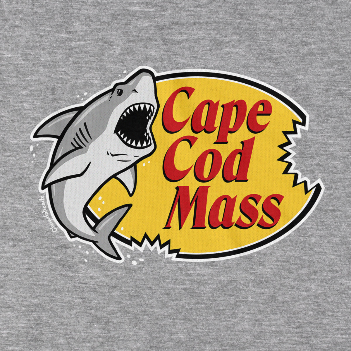Cape Cod Mass Shark Logo T-Shirt - Chowdaheadz