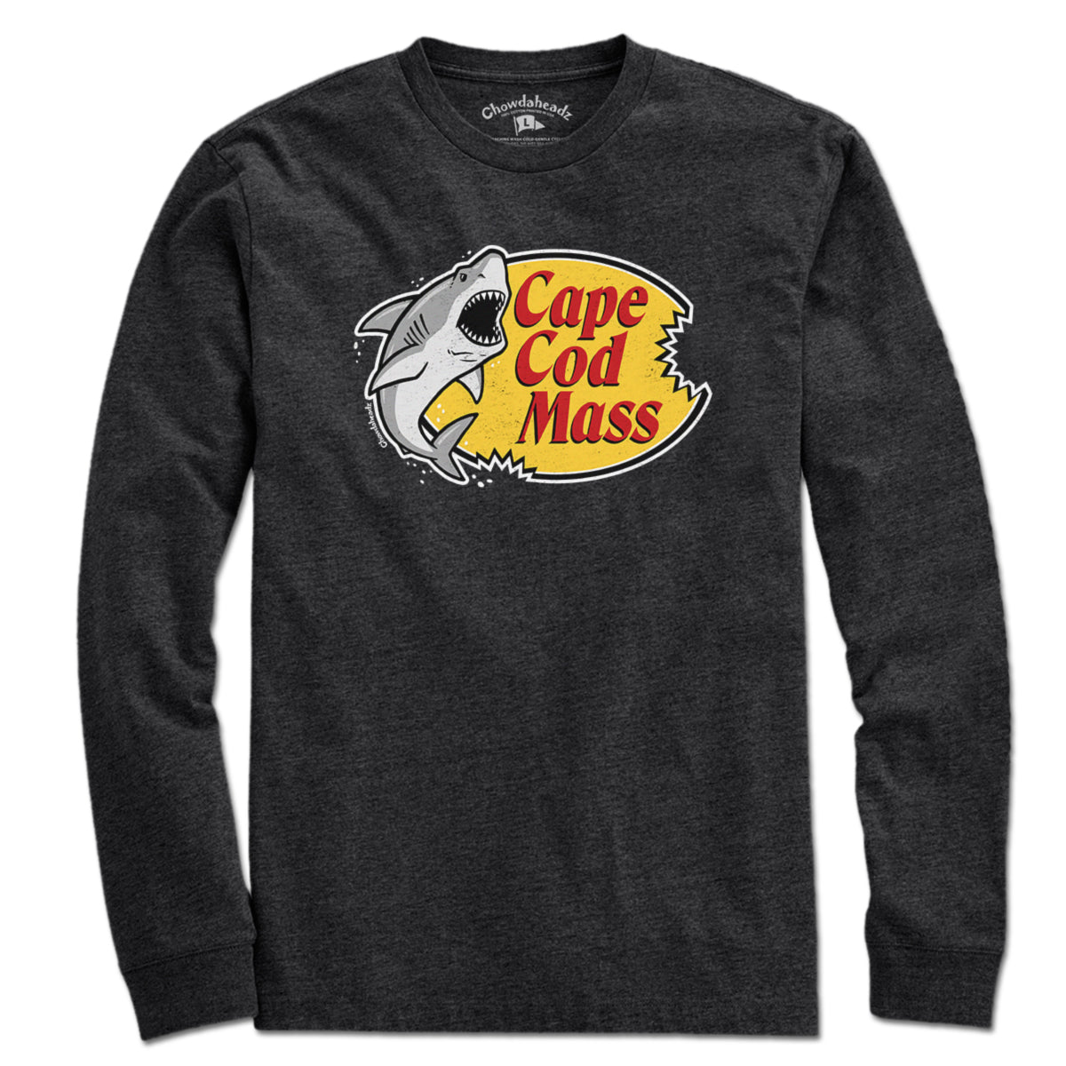 Cape Cod Mass Shark Logo T-Shirt - Chowdaheadz