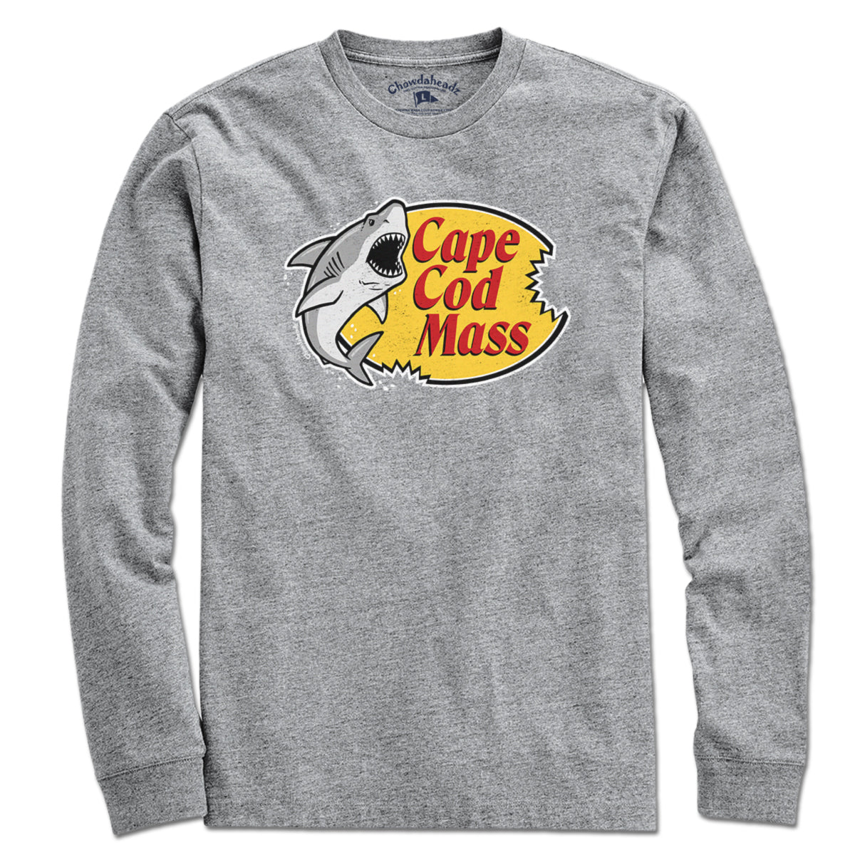 Cape Cod Mass Shark Logo T-Shirt - Chowdaheadz