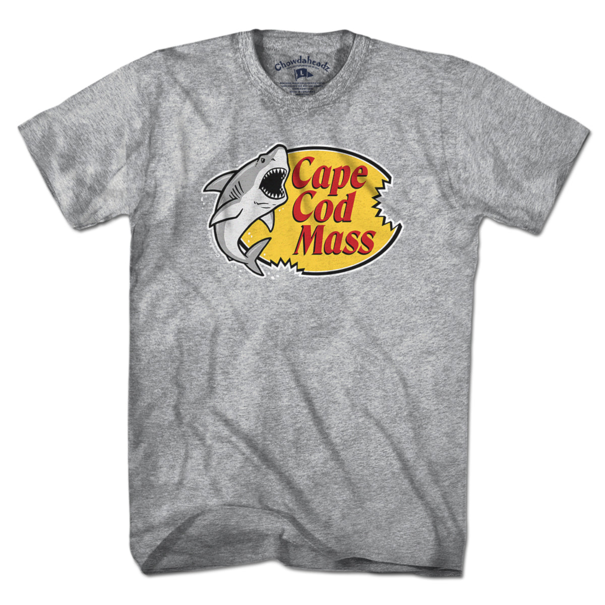 Cape Cod Mass Shark Logo T-Shirt - Chowdaheadz