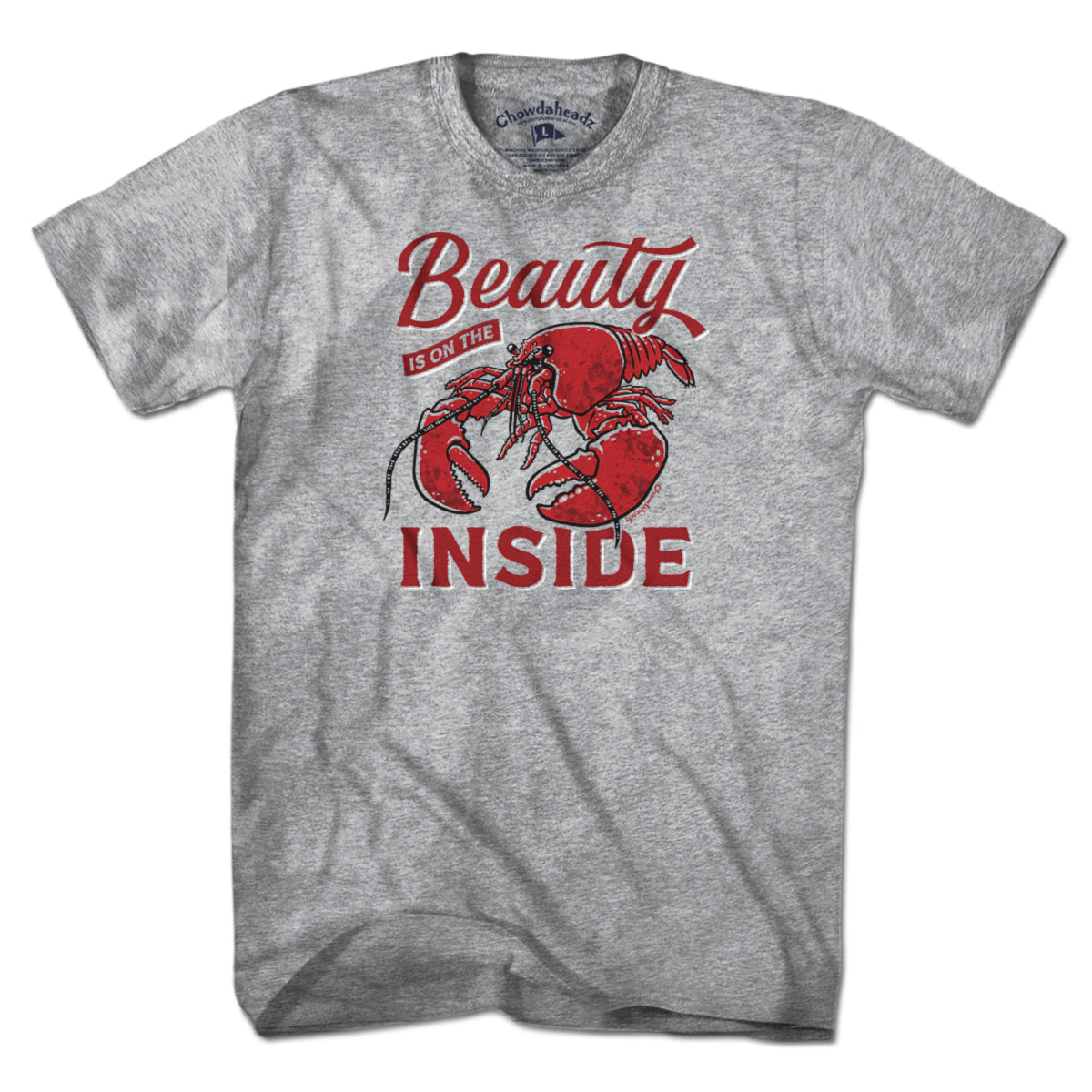 Beauty Is On The Inside Lobster T-Shirt - Chowdaheadz