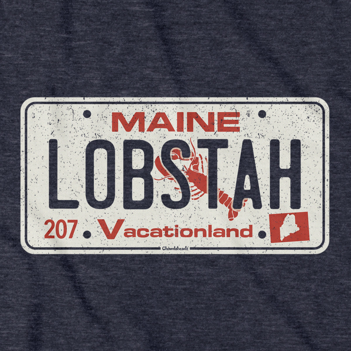 Maine Lobstah License Plate T-Shirt