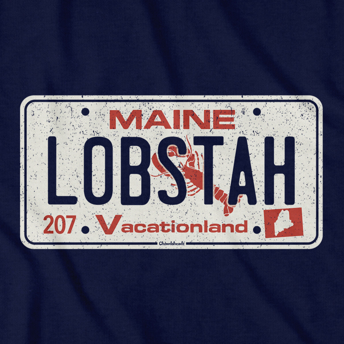 Maine Lobstah License Plate T-Shirt