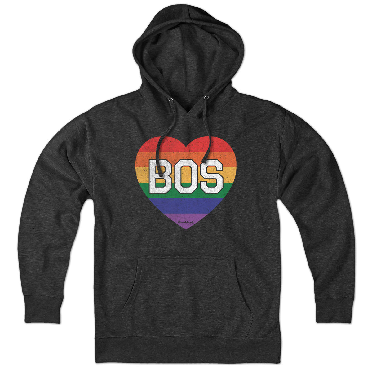 BOS Rainbow Heart Hoodie - Chowdaheadz