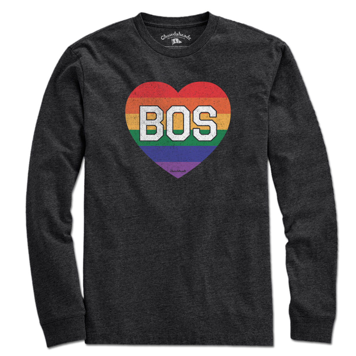 BOS Rainbow Heart T-Shirt - Chowdaheadz