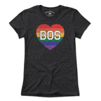 BOS Rainbow Heart T-Shirt - Chowdaheadz