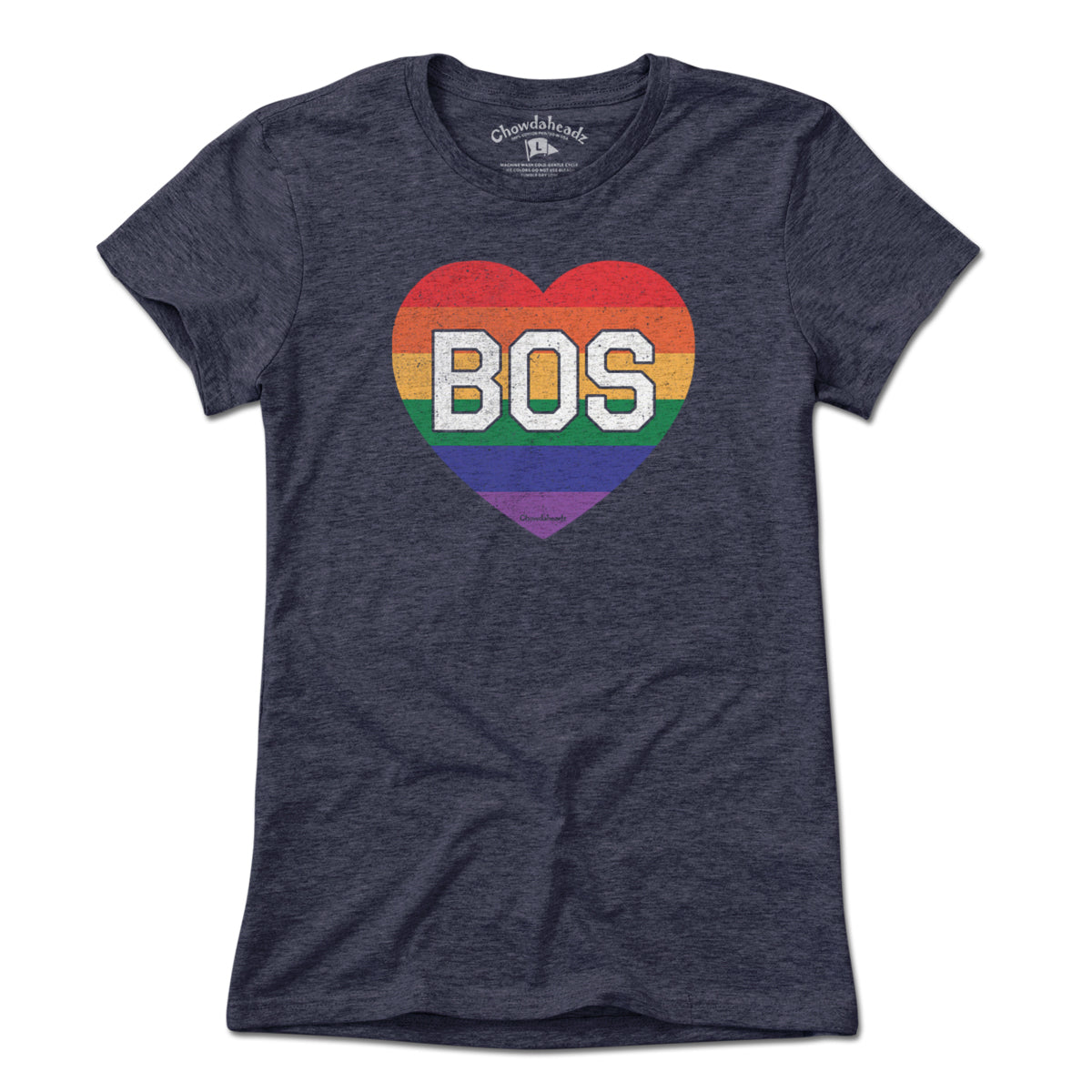 BOS Rainbow Heart T-Shirt - Chowdaheadz