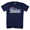 Wicked Patriotic USA Logo t-shirt in navy — bold logo lettering with stars-and-stripes accent