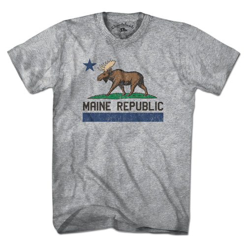 Maine Republic Moose T-Shirt - Chowdaheadz