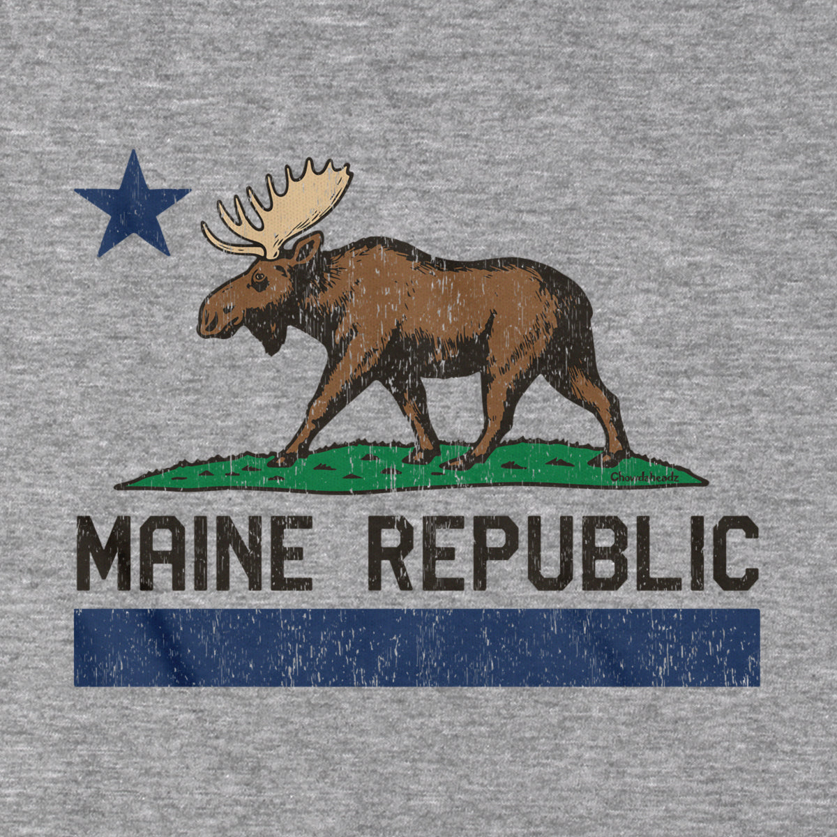 Maine Republic Moose T-Shirt - Chowdaheadz