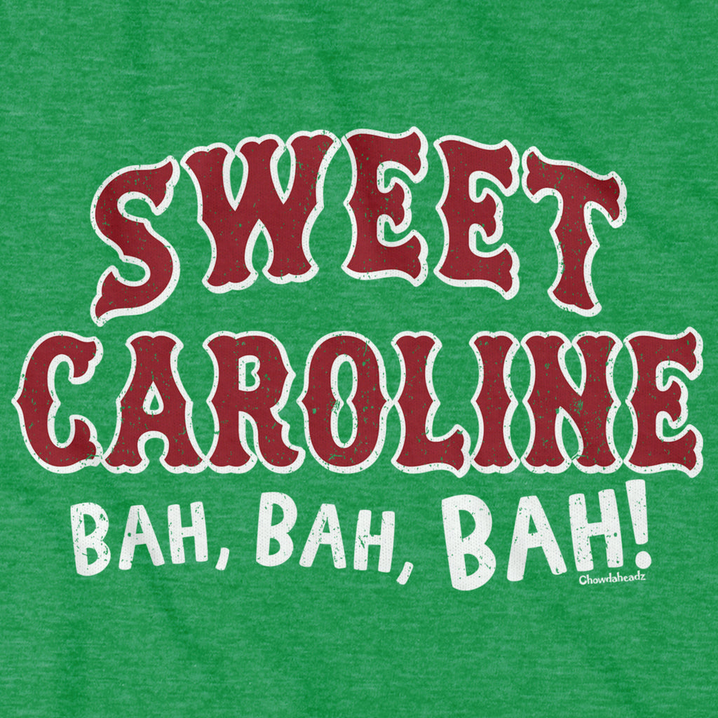Sweet Caroline Baseball Arch T-Shirt — graphic detail in Green
