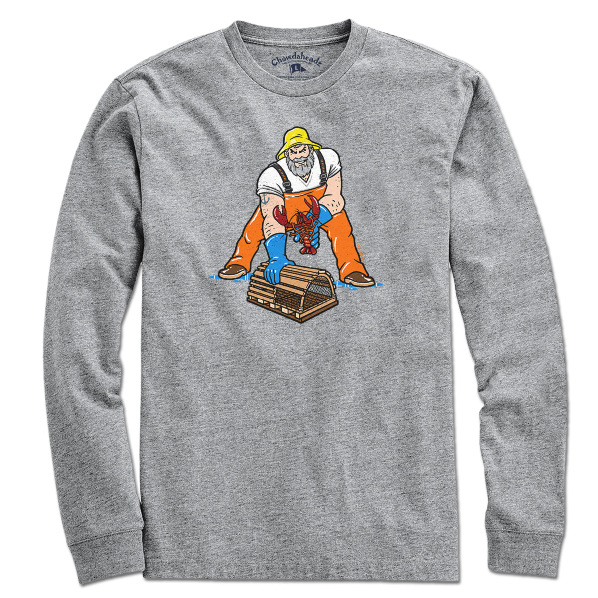 Three Point Stance Lobsterman T-Shirt - Chowdaheadz