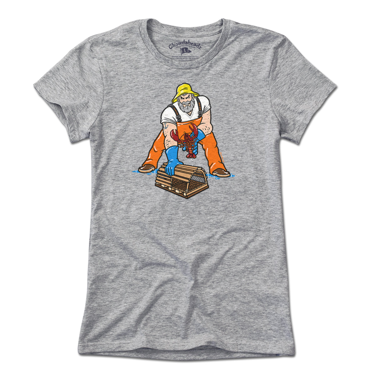 Three Point Stance Lobsterman T-Shirt - Chowdaheadz