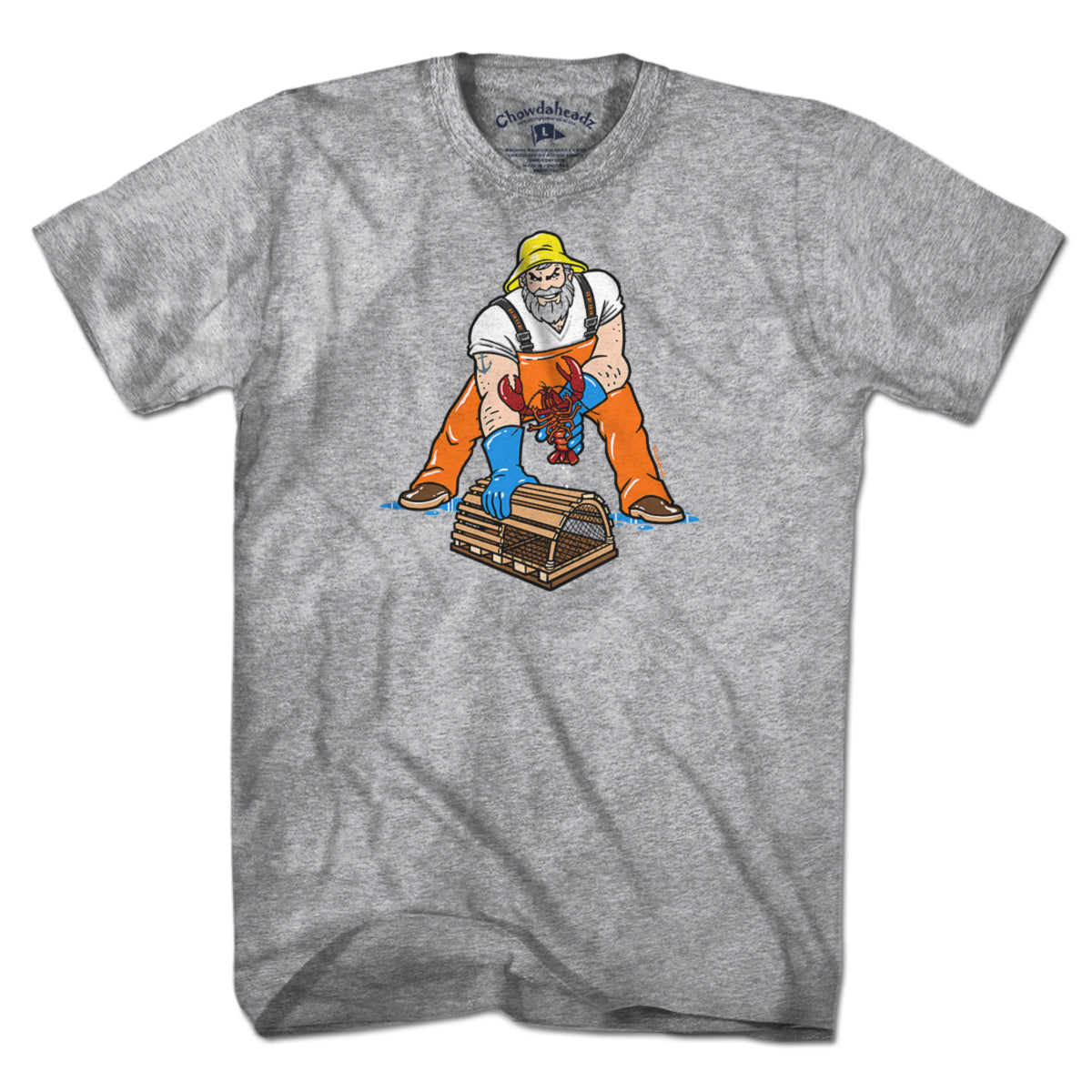 Three Point Stance Lobsterman T-Shirt - Chowdaheadz