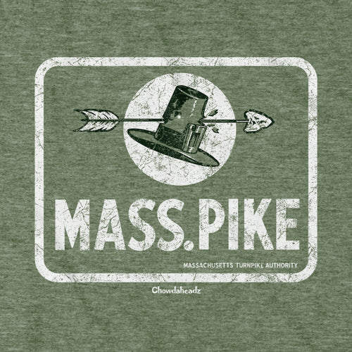 Vintage Mass Pike Sign T-Shirt - Chowdaheadz