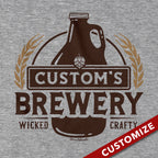 Custom Name's Brewery T-Shirt - Chowdaheadz