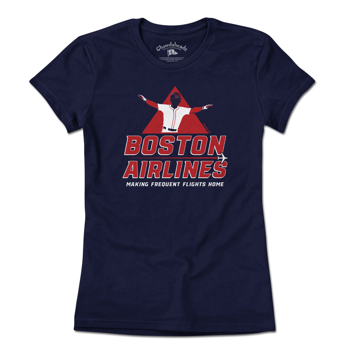 Boston Airlines Baseball T-Shirt - Chowdaheadz