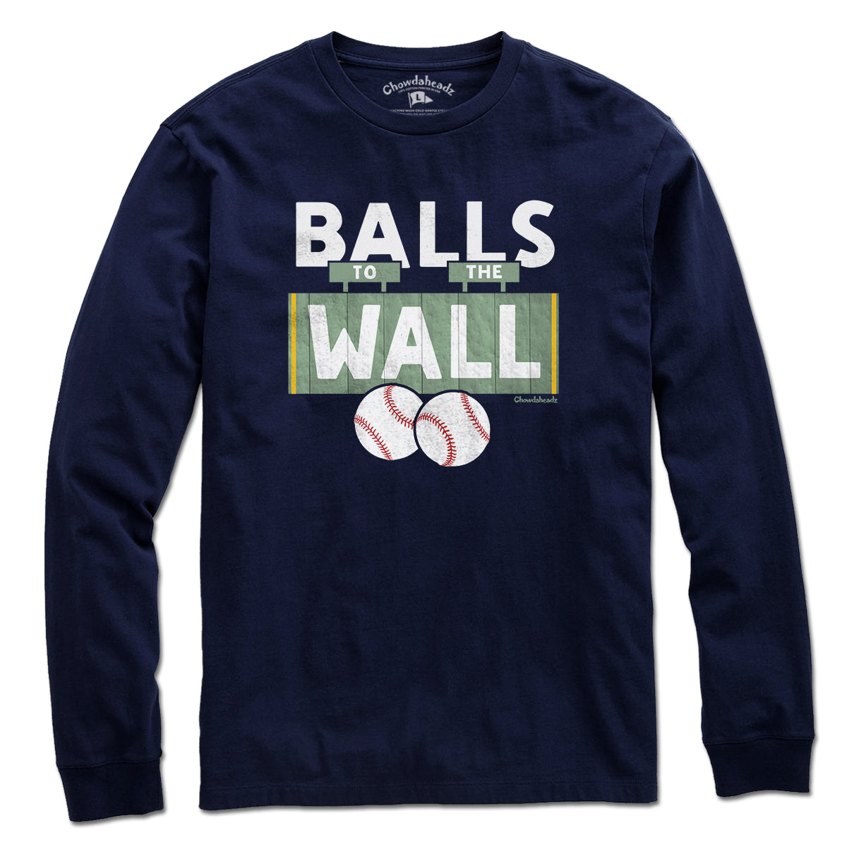 Balls To The Wall Boston Baseball T-Shirt - Chowdaheadz
