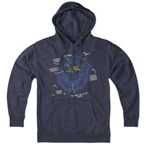 Boston's Ballpaahk Map Hoodie - Chowdaheadz