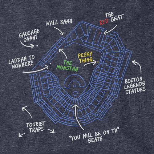 Boston's Ballpaahk Map Hoodie - Chowdaheadz