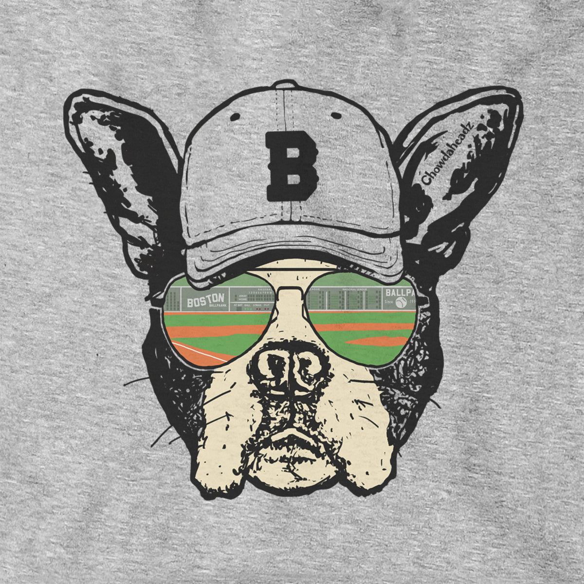 Boston Terrier Baseball Hoodie - Chowdaheadz