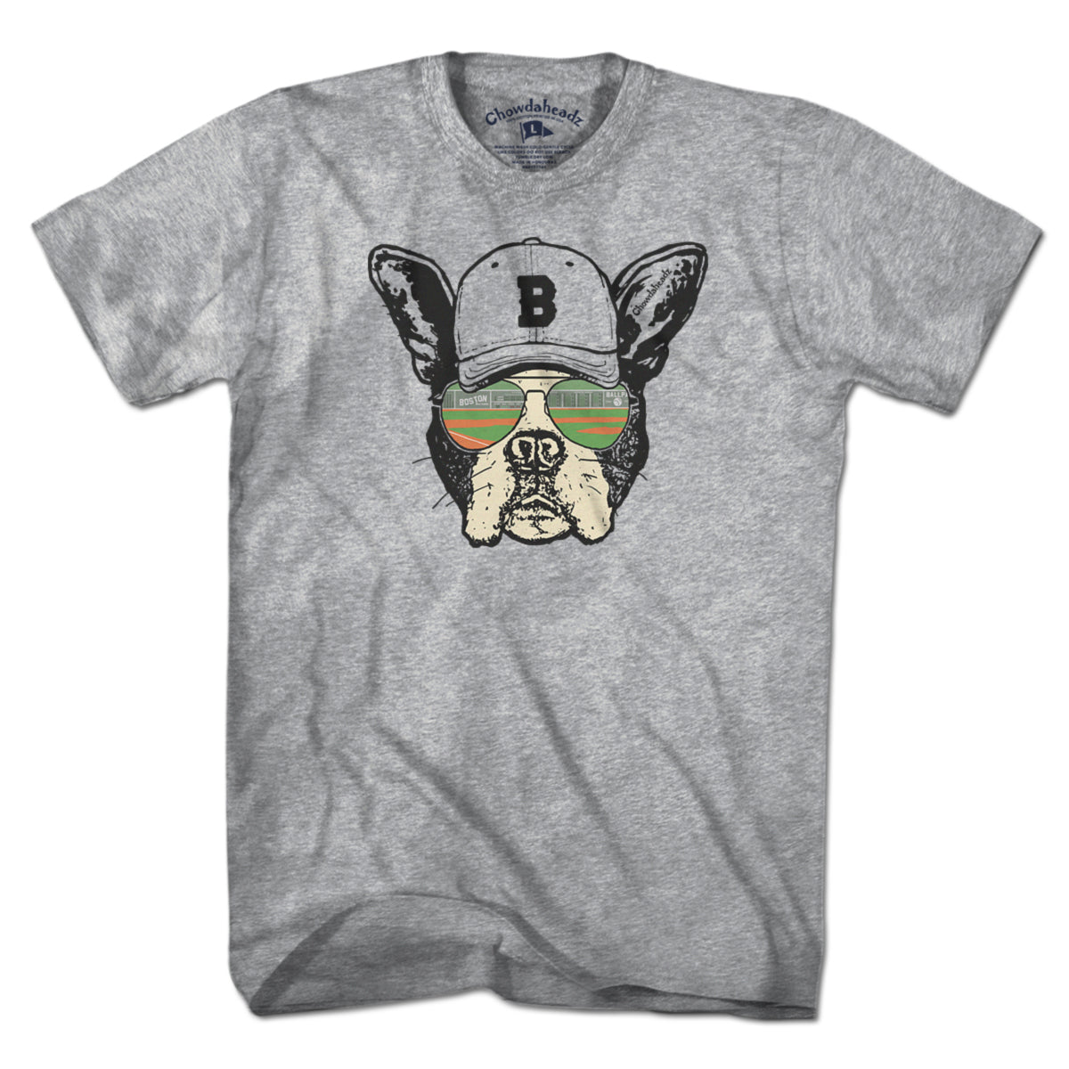 Boston Terrier Baseball T-Shirt - Chowdaheadz