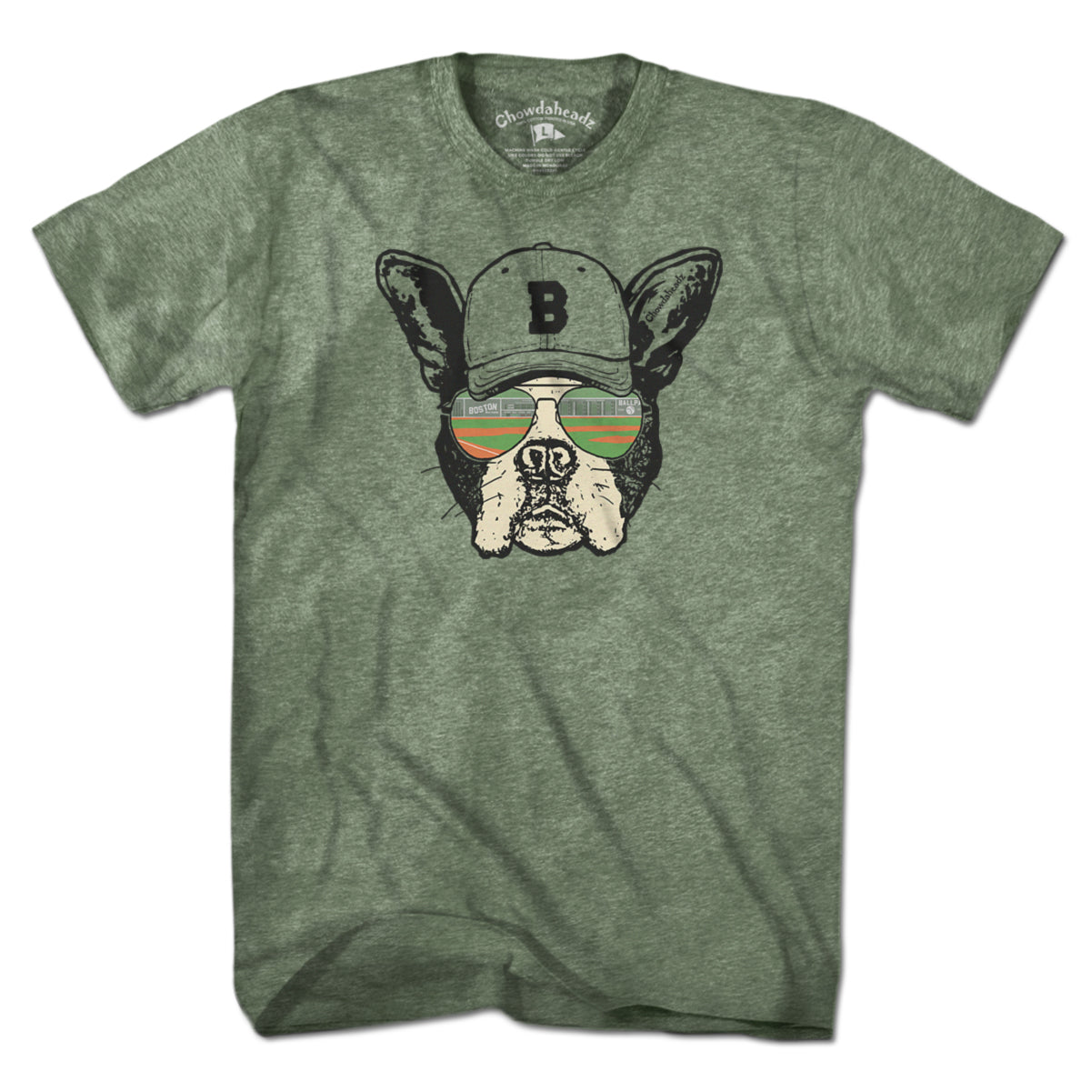 Boston Terrier Baseball T-Shirt - Chowdaheadz
