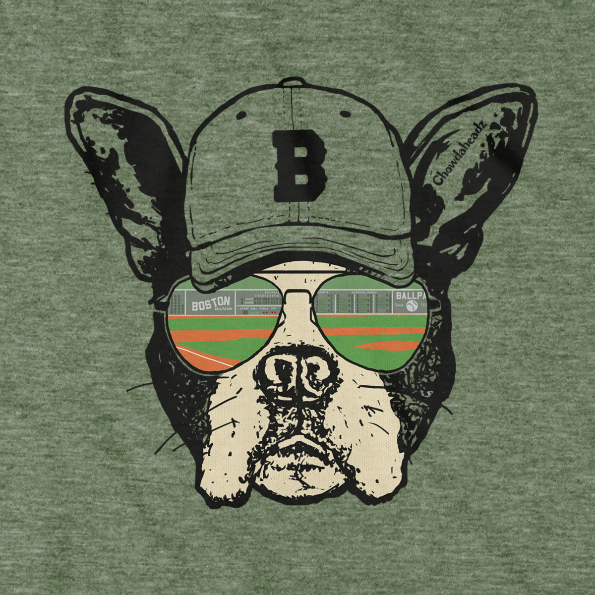 Boston Terrier Baseball T-Shirt - Chowdaheadz
