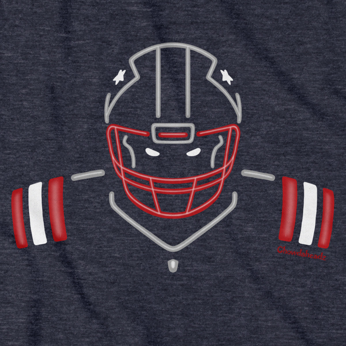 Neon New England Football Hoodie - Chowdaheadz