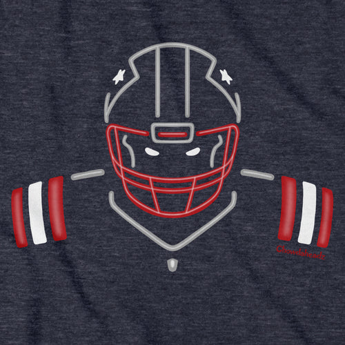 Neon New England Football Hoodie - Chowdaheadz
