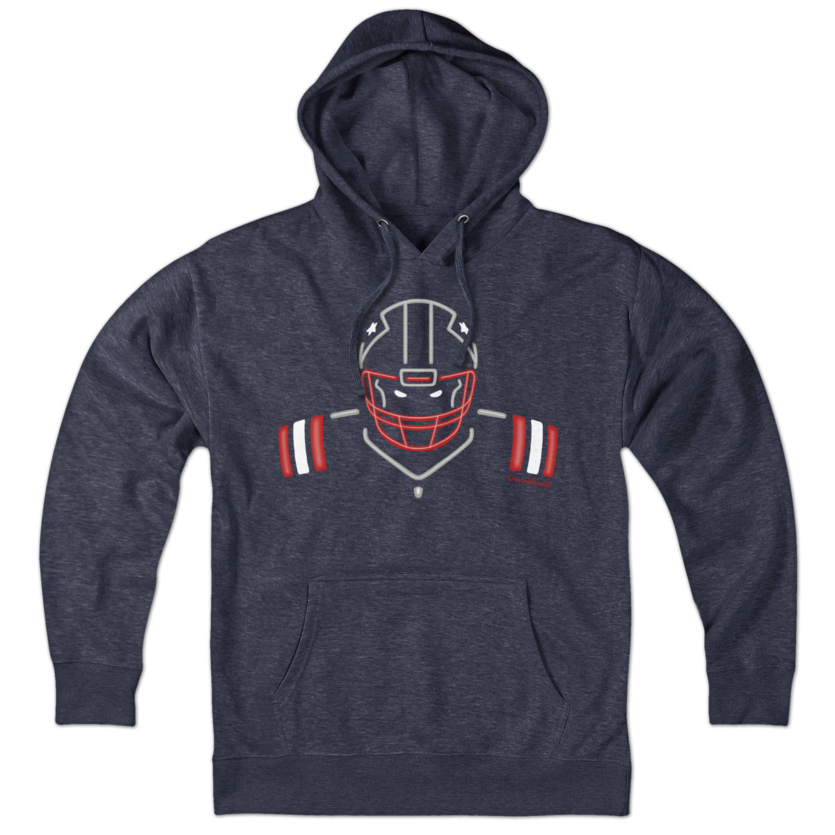 Neon New England Football Hoodie