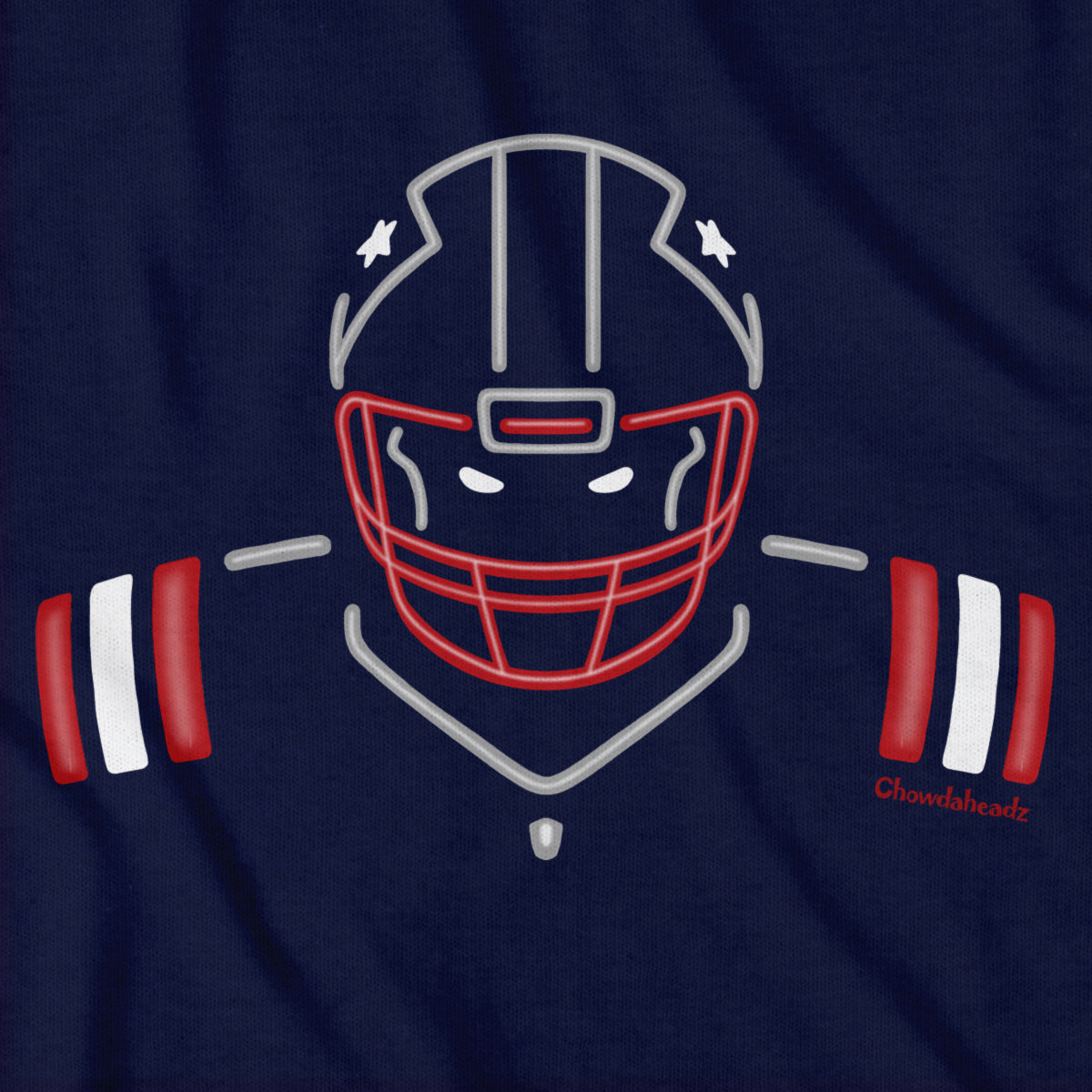 Neon New England Football Youth T-Shirt - Chowdaheadz