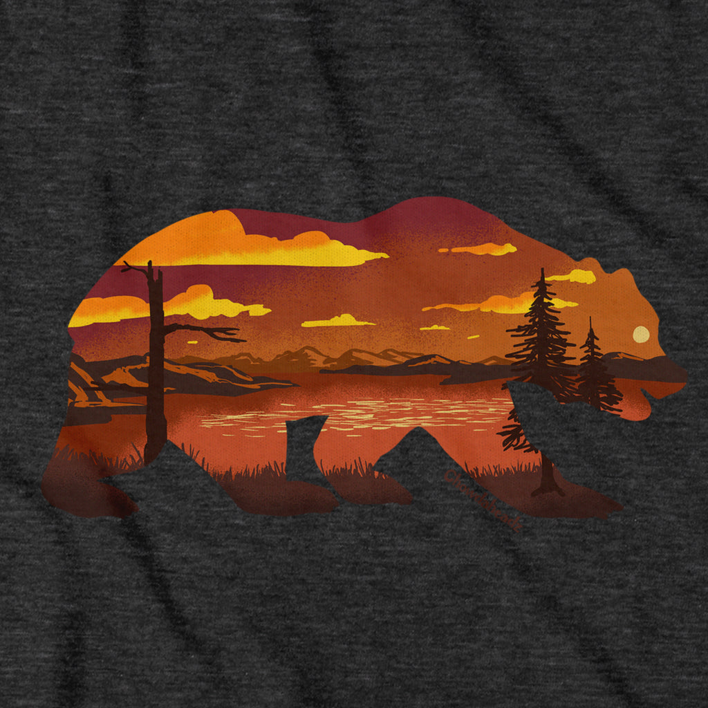 Lakeside Bear Silhouette T-Shirt - Chowdaheadz