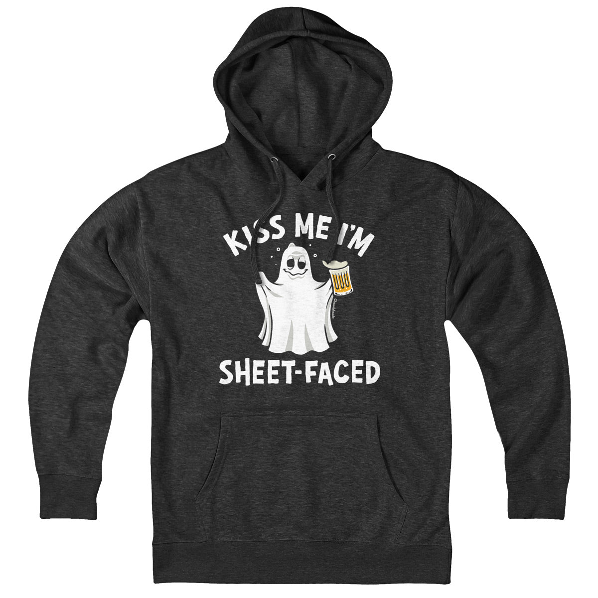 Kiss Me I'm Sheet-Faced Ghost Hoodie - Chowdaheadz