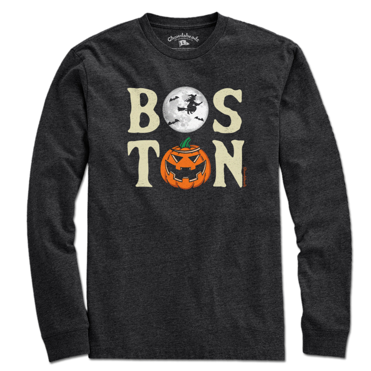 Boston Stacked Halloween T-Shirt - Chowdaheadz