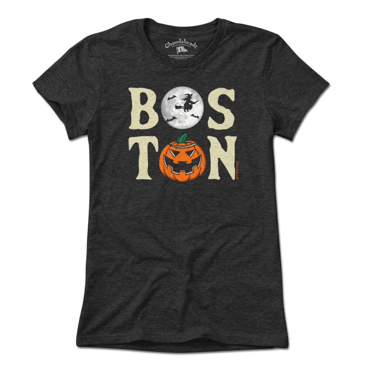 Boston Stacked Halloween T-Shirt - Chowdaheadz