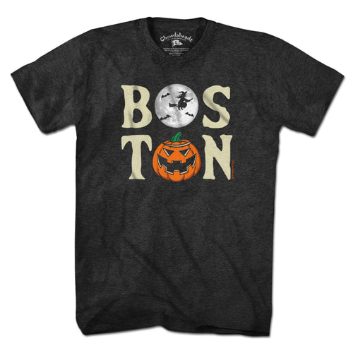 Boston Stacked Halloween T-Shirt - Chowdaheadz