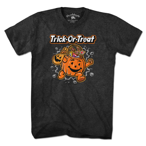 Trick-Or-Treat Pumpkin Man T-Shirt - Chowdaheadz