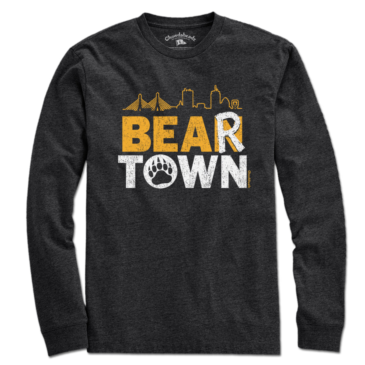 Boston Hockey Bear Town T-Shirt - Chowdaheadz